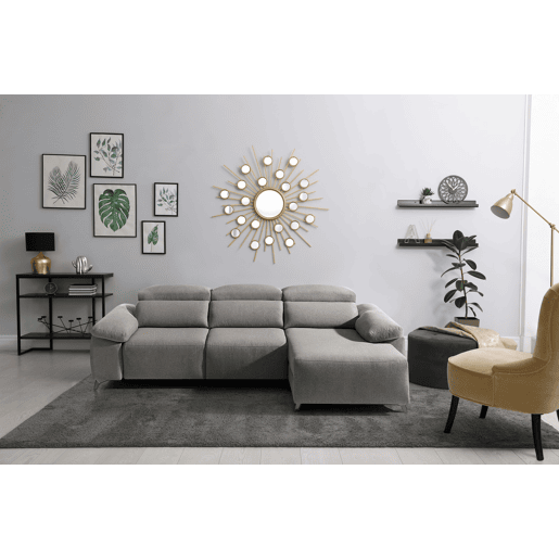 Chaise longue elétrica BALIO dereita 3 lugares vison