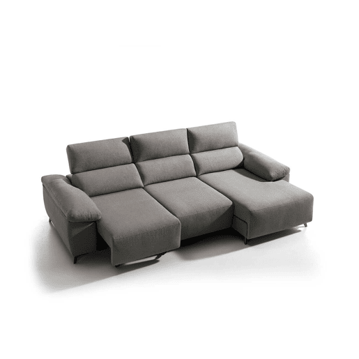 Chaise longue elétrica BALIO dereita 3 lugares vison