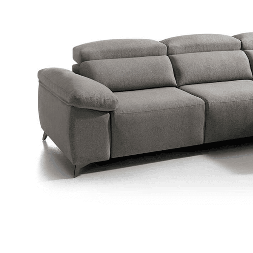 Chaise longue elétrica BALIO dereita 3 lugares vison