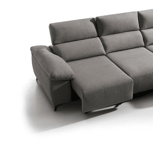 Chaise longue elétrica BALIO dereita 3 lugares vison