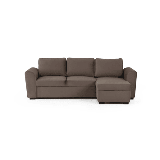 Chaise longue com cama ASTON CLEAN reversível 3 lugares bege