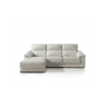 Chaise longue pele WILLY esquerda 4 lugares branco