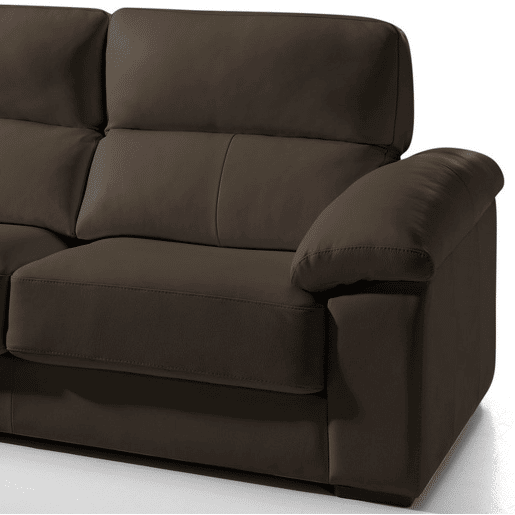 Chaise longue pele WILLY esquerda 4 lugares chocolate Chaise longue pele WILLY esquerda 4 lugares chocolate