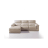 Chaise longue pele WILLY esquerda 4 lugares bege