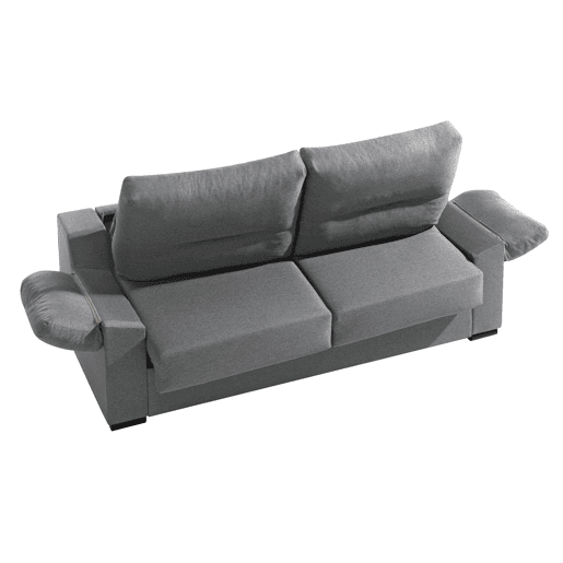 Sofá cama NELLY 3 lugares cinza claro