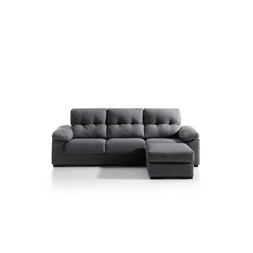 Chaise longue MIA reversível 4 lugares cinza escuro