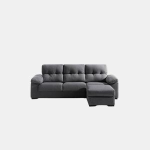 Chaise longue MIA reversível 4 lugares cinza escuro
