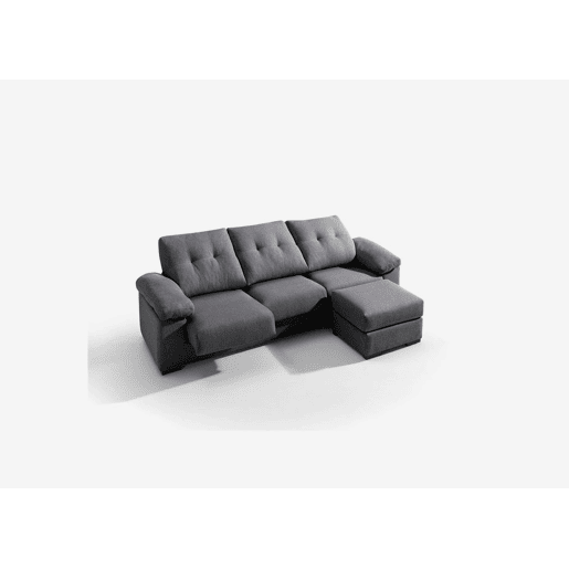 Chaise longue MIA reversível 4 lugares cinza escuro