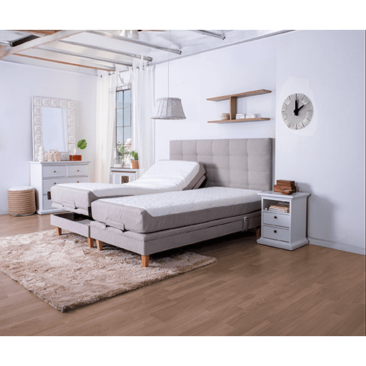 Cama regulável com colchão 90x200cm GREENWAY