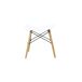 Taburete de cocina bajo OSLO asiento de polipropileno Taburete de cocina bajo OSLO asiento de polipropileno Blanco