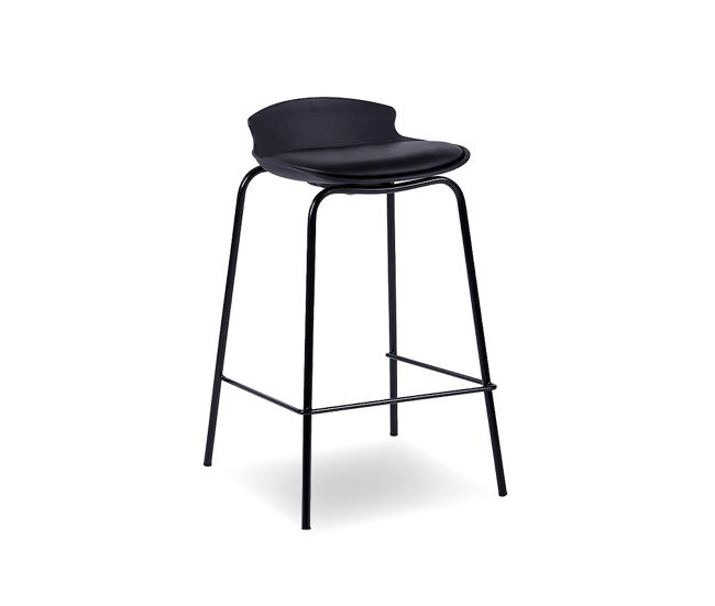 Taburete medio fijo soha color negro - conforama