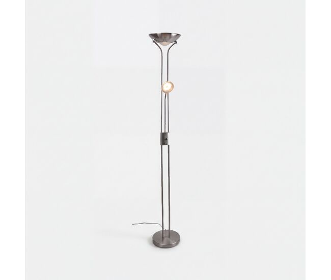 Lámpara de pie carla metal con dos focos de led 180cm - conforama