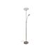 Lámpara de pie FLAT 2 focos led 180cm Lámpara de pie FLAT 2 focos led 180cm Inox
