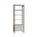 Estantería VERONA con 4 huecos y una puerta blanca y madera Estantería VERONA con 4 huecos y una puerta blanca y madera Blanco/ Madera