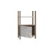 Estantería VERONA con 4 huecos y una puerta blanca y madera Estantería VERONA con 4 huecos y una puerta blanca y madera Blanco/ Madera