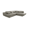 Sofá de canto com cama ETERNITY dereita 5 lugares vison
