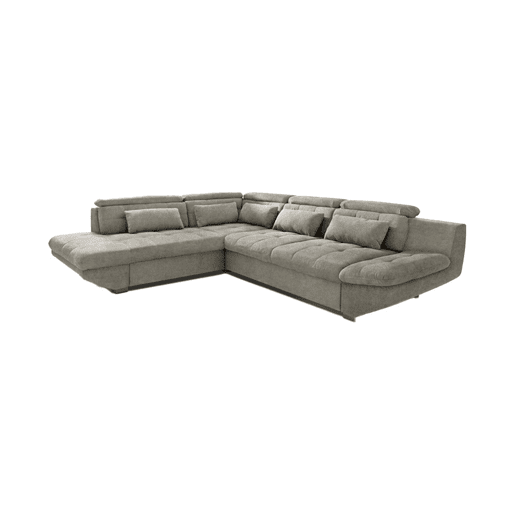 Sofá de canto com cama ETERNITY esquerda 5 lugares vison Sofá de canto com cama ETERNITY esquerda 5 lugares vison