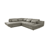 Sofá de canto com cama ETERNITY esquerda 5 lugares vison