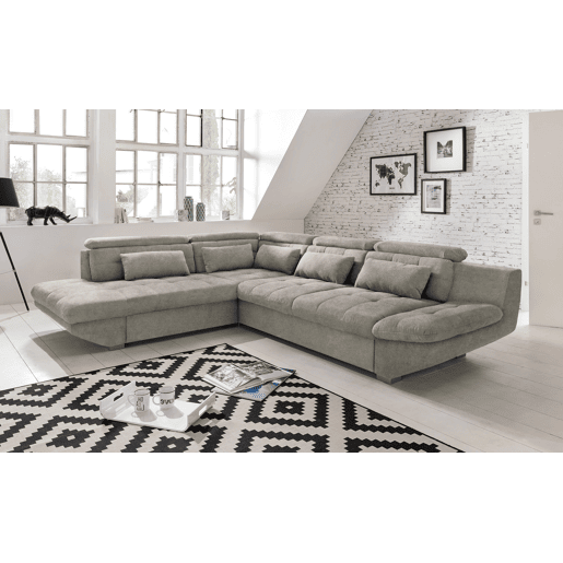 Sofá de canto com cama ETERNITY esquerda 5 lugares vison Sofá de canto com cama ETERNITY esquerda 5 lugares vison