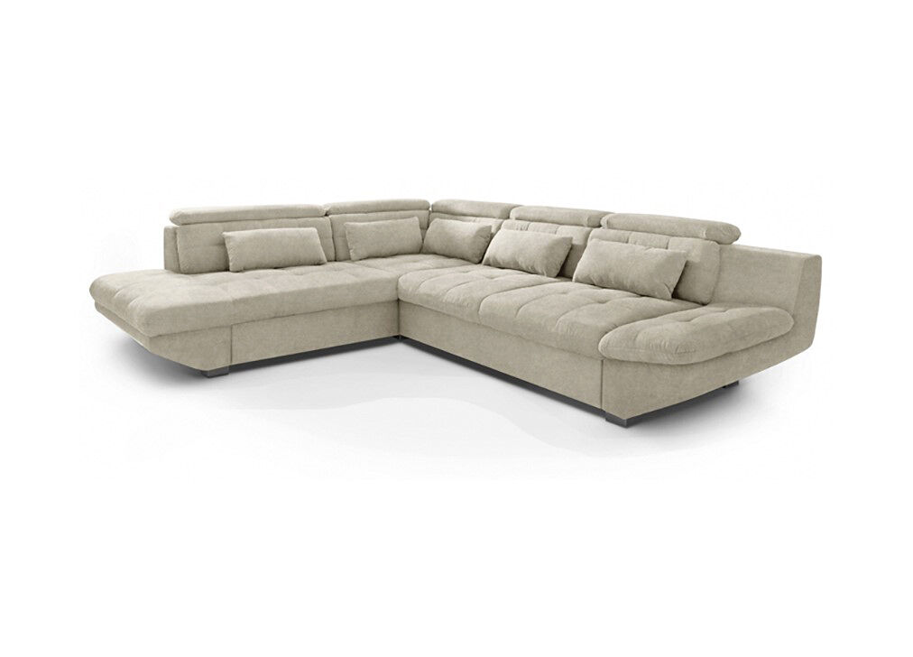 Rinconera convertible en cama eternity izquierda 5 plazas beige - conforama