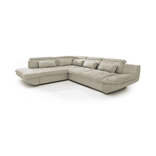 Sofá de canto com cama ETERNITY esquerda 5 lugares bege Sofá de canto com cama ETERNITY esquerda 5 lugares bege
