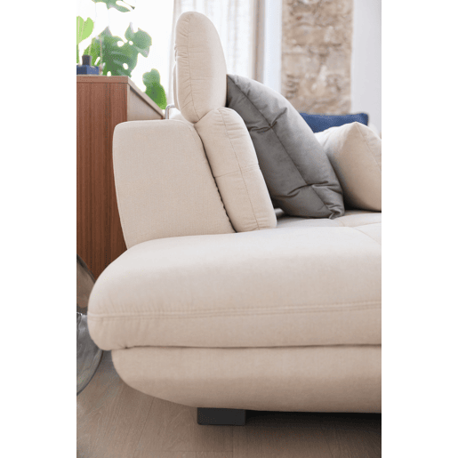 Sofá de canto com cama ETERNITY esquerda 5 lugares bege Sofá de canto com cama ETERNITY esquerda 5 lugares bege