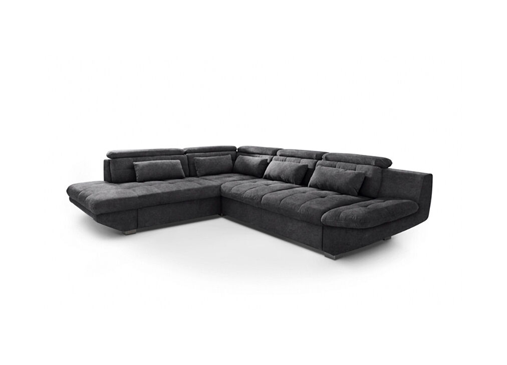 Rinconera con cama eternity izquierda 5 plazas antracita - conforama