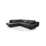 Sofá de canto com cama ETERNITY esquerda 5 lugares antracite