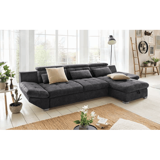 Chaise longue cama ETERNITY dereita 5 lugares antracite