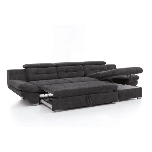 Chaise longue cama ETERNITY dereita 5 lugares antracite