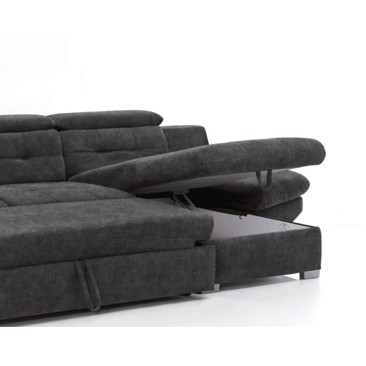 Chaise longue cama ETERNITY dereita 5 lugares antracite