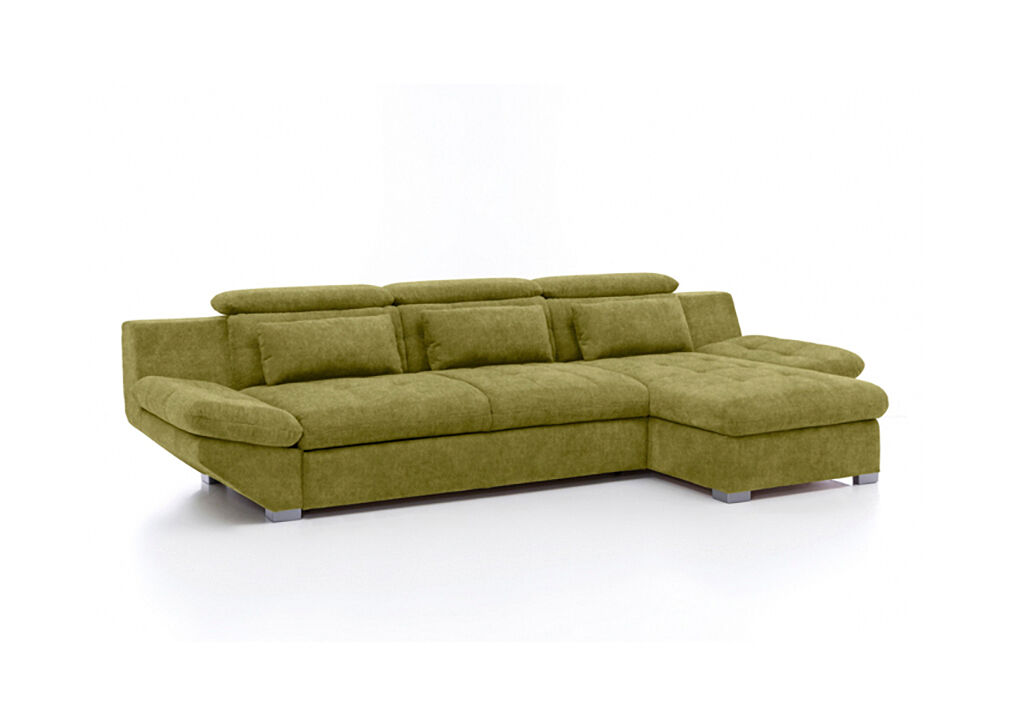 Chaise longue convertible en cama eternity derecha 5 plazas verde - conforama