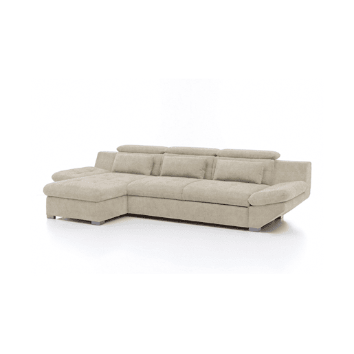 Chaise longue cama ETERNITY esquerda 5 lugares bege