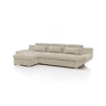 Chaise longue cama ETERNITY esquerda 5 lugares bege