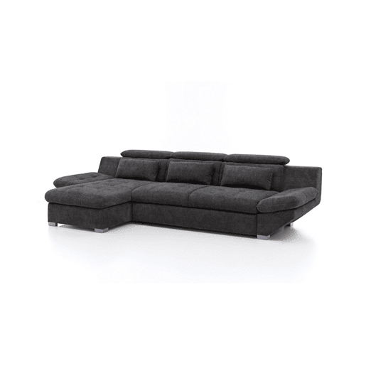 Chaise longue cama ETERNITY esquerda 5 lugares antracite