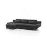 Chaise longue cama ETERNITY esquerda 5 lugares antracite