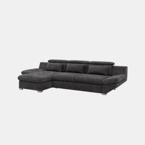 Chaise longue cama ETERNITY esquerda 5 lugares antracite