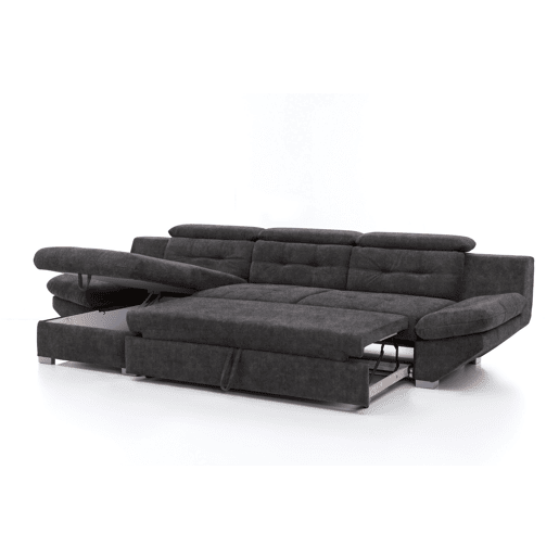 Chaise longue cama ETERNITY esquerda 5 lugares antracite