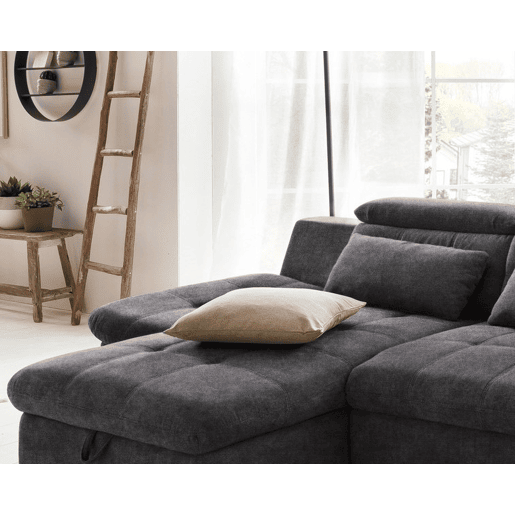 Chaise longue cama ETERNITY esquerda 5 lugares antracite