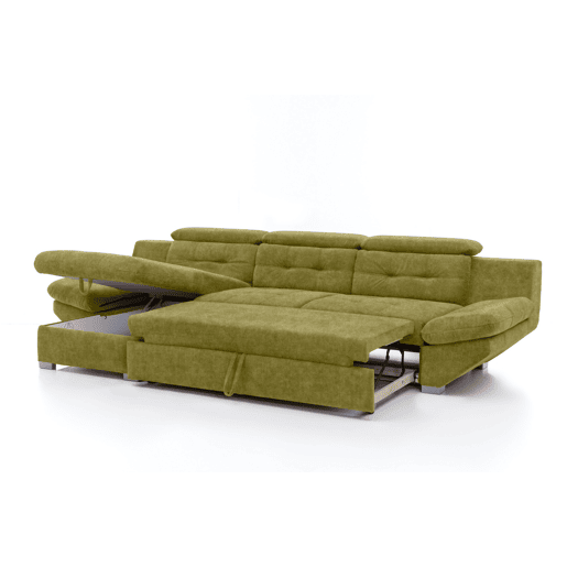 Chaise longue cama ETERNITY esquerda 5 lugares verde