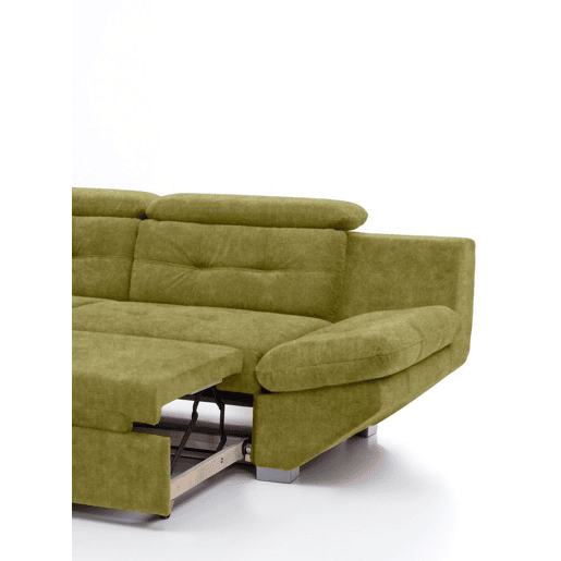Chaise longue cama ETERNITY esquerda 5 lugares verde