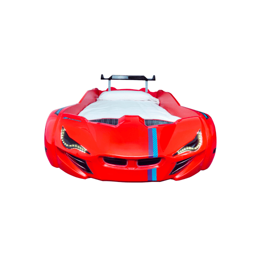 Cama carro LE MANS 90x190cm com luzes led
