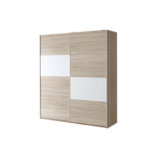 Roupeiro SKIVE portas deslizantes 170x209cm carvalho