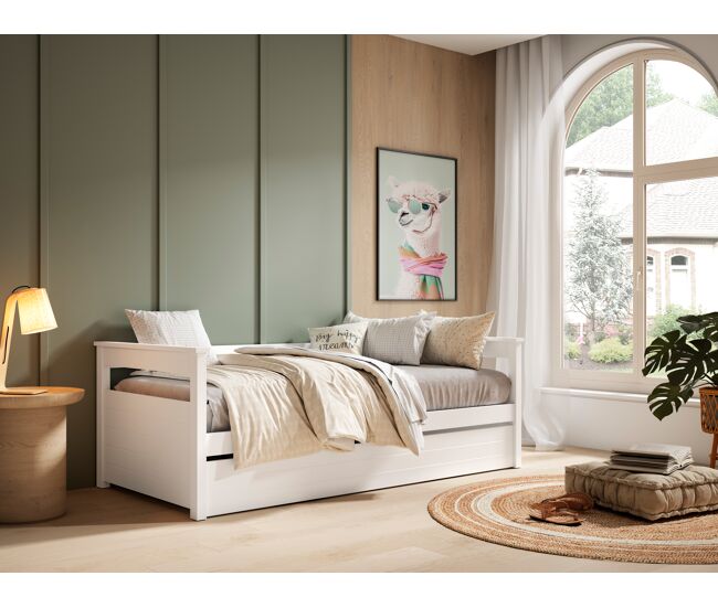 Cama nido 90x190cm con somier DUPLEX