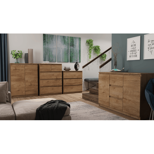 Sapateira com 2 portas e 2 prateleiras ELEGANZA nogueira