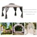 Cenador de Jardín Metal, Poliéster Outsunny 294x294 Cenador de Jardín Metal, Poliéster Outsunny 294x294 Gris Claro