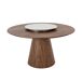 ANGEL CERDA Mesa de comedor redonda giratoria ANGEL CERDA Mesa de comedor redonda giratoria Nogal