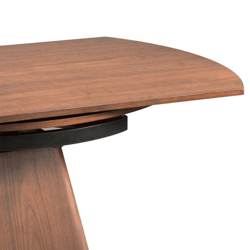 ANGEL CERDA Mesa de jantar extensÃvel redonda nogueira ANGEL CERDA Mesa de jantar extensÃvel redonda nogueira