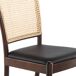 ANGEL CERDA Silla rattan y polipiel negro ANGEL CERDA Silla rattan y polipiel negro Nogal