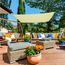Toldo de sombra retangular aktive garden amarelo claro